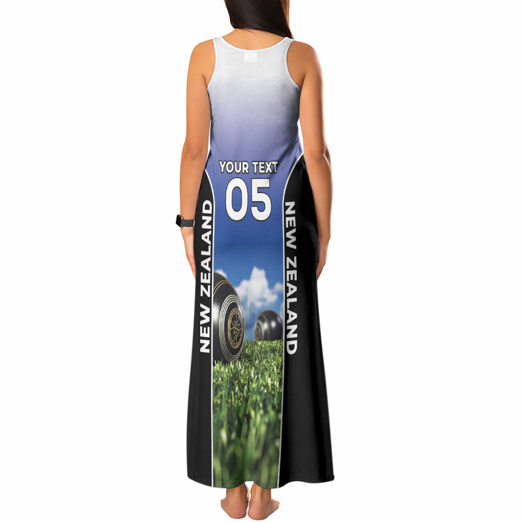 Custom New Zealand Lawn Bowls Tank Maxi Dress Unique Style LT05 - Polynesian Pride
