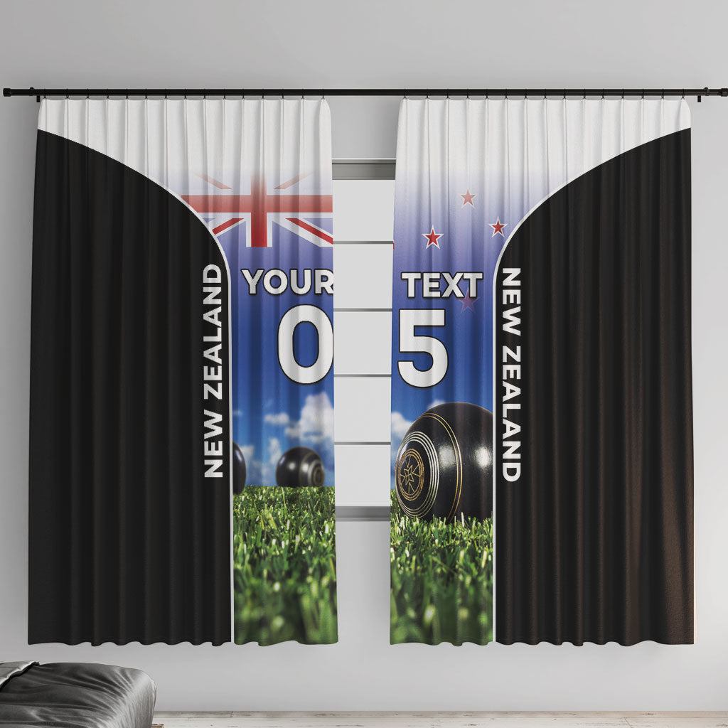 Custom New Zealand Lawn Bowls Window Curtain Unique Style LT05 With Hooks Multicolor - Polynesian Pride