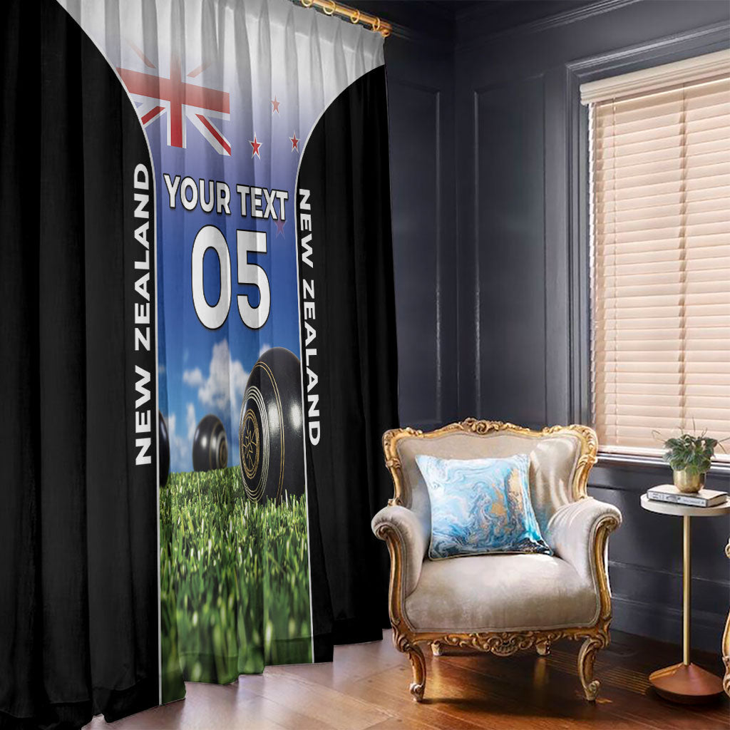 Custom New Zealand Lawn Bowls Window Curtain Unique Style LT05 - Polynesian Pride