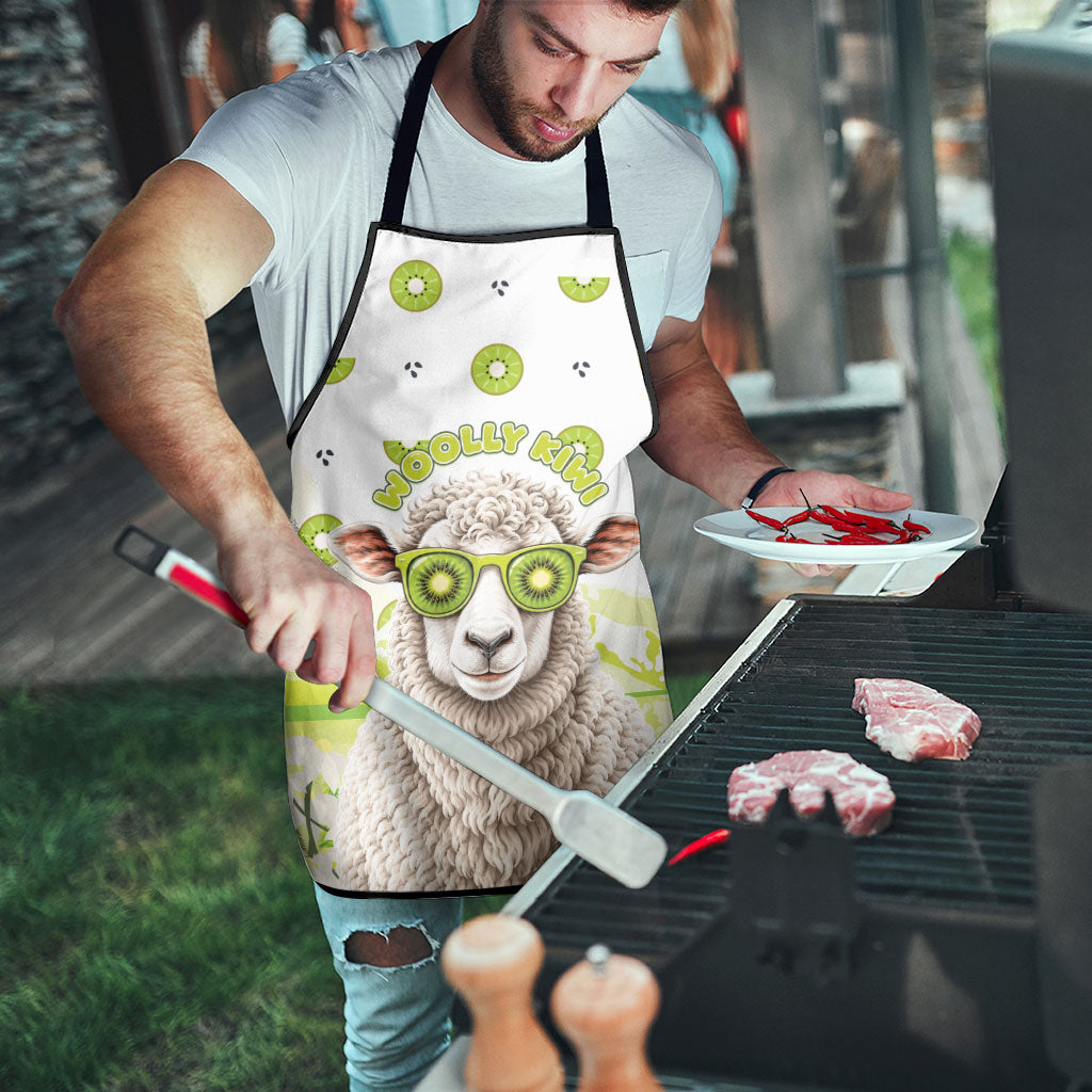 New Zealand Funny Woolly Kiwi Sheep Apron LT05 - Polynesian Pride