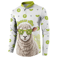 New Zealand Funny Woolly Kiwi Sheep Button Sweatshirt LT05 - Polynesian Pride