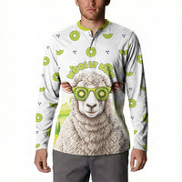 New Zealand Funny Woolly Kiwi Sheep Button Sweatshirt LT05 - Polynesian Pride