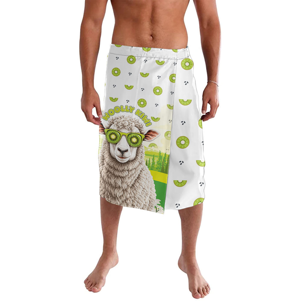 New Zealand Funny Woolly Kiwi Sheep Lavalava LT05 White - Polynesian Pride