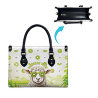New Zealand Funny Woolly Kiwi Sheep Leather Bag LT05 - Polynesian Pride
