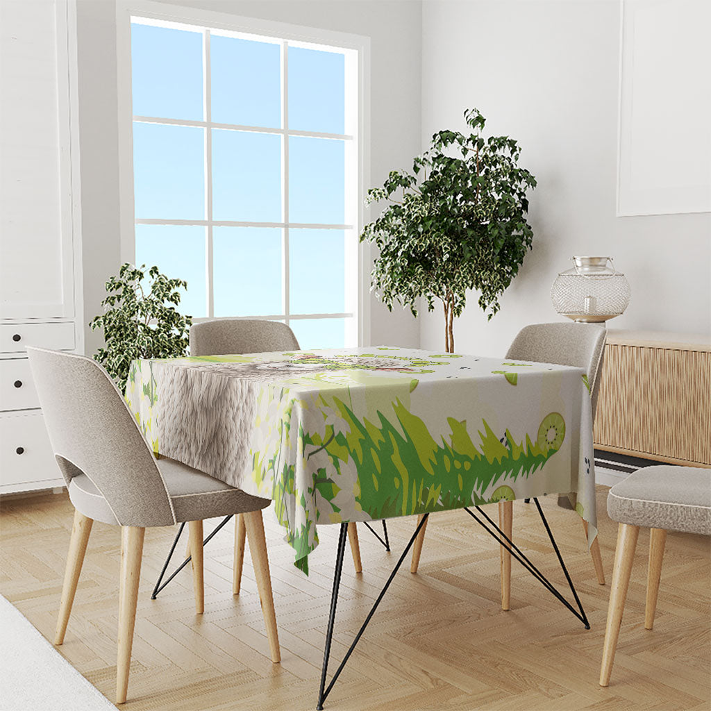 New Zealand Funny Woolly Kiwi Sheep Tablecloth LT05 - Polynesian Pride