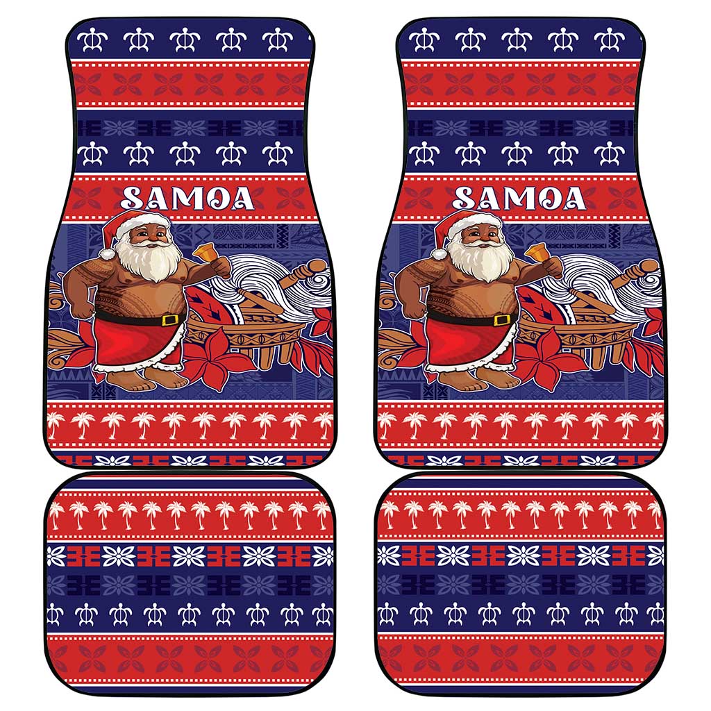 Samoa Christmas Car Mats Samoan Santa Claus Manuia Le Kerisimasi LT05 - Polynesian Pride