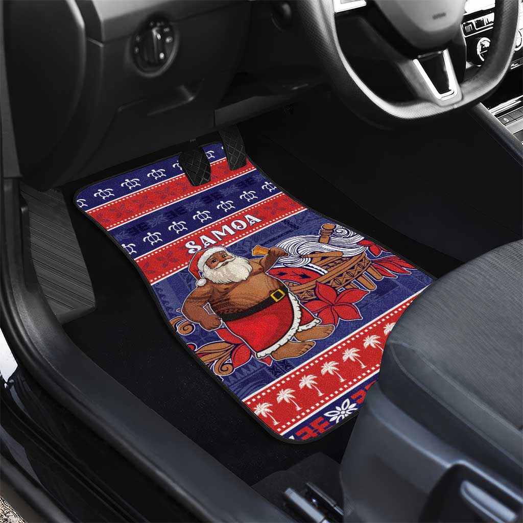 Samoa Christmas Car Mats Samoan Santa Claus Manuia Le Kerisimasi LT05 - Polynesian Pride