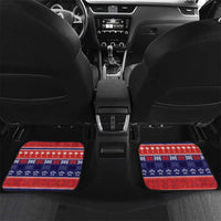 Samoa Christmas Car Mats Samoan Santa Claus Manuia Le Kerisimasi LT05 Set 2pcs - Back Blue - Polynesian Pride