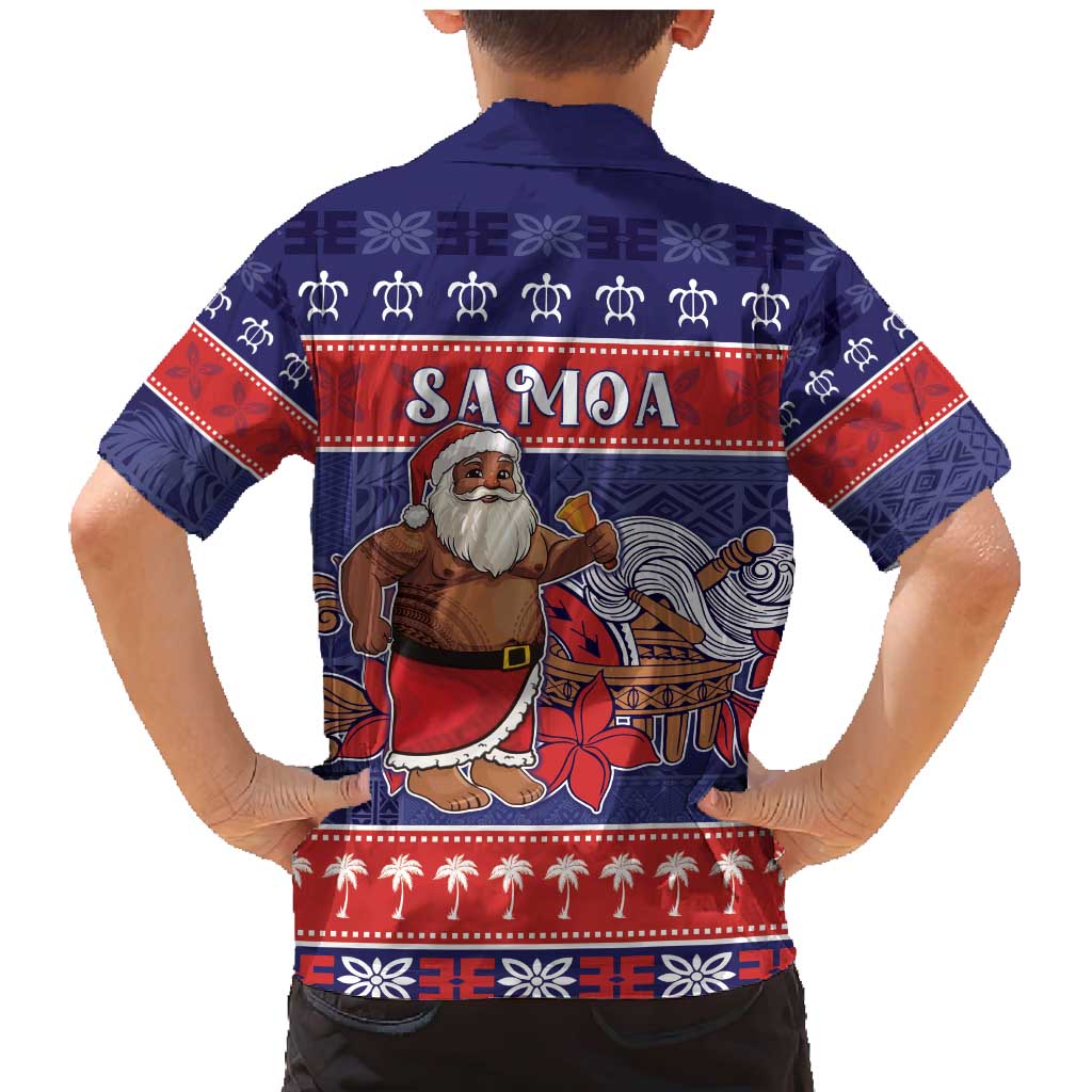 Samoa Christmas Family Matching Mermaid Dress and Hawaiian Shirt Samoan Santa Claus Manuia Le Kerisimasi LT05 - Polynesian Pride