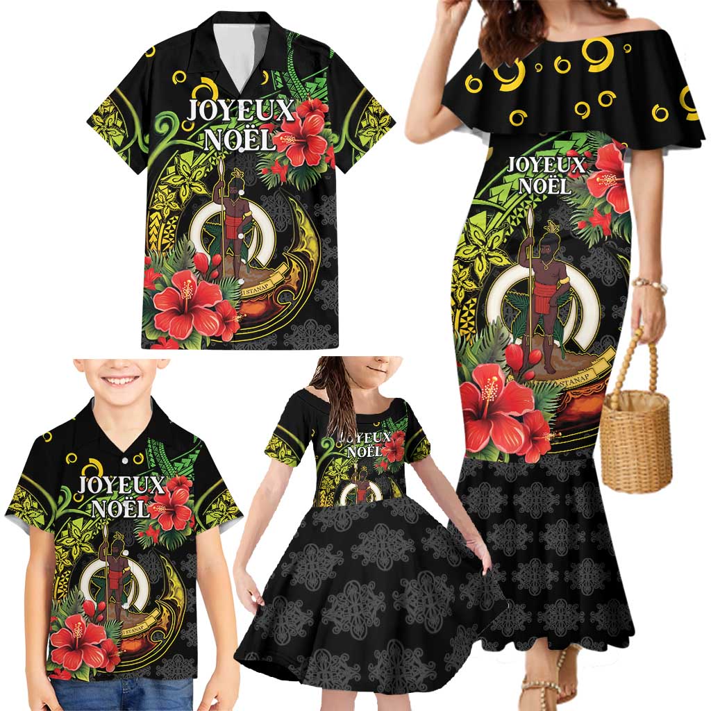 Love Vanuatu Christmas Family Matching Mermaid Dress and Hawaiian Shirt God Yumi Polynesian Tribal Pattern LT05 - Polynesian Pride