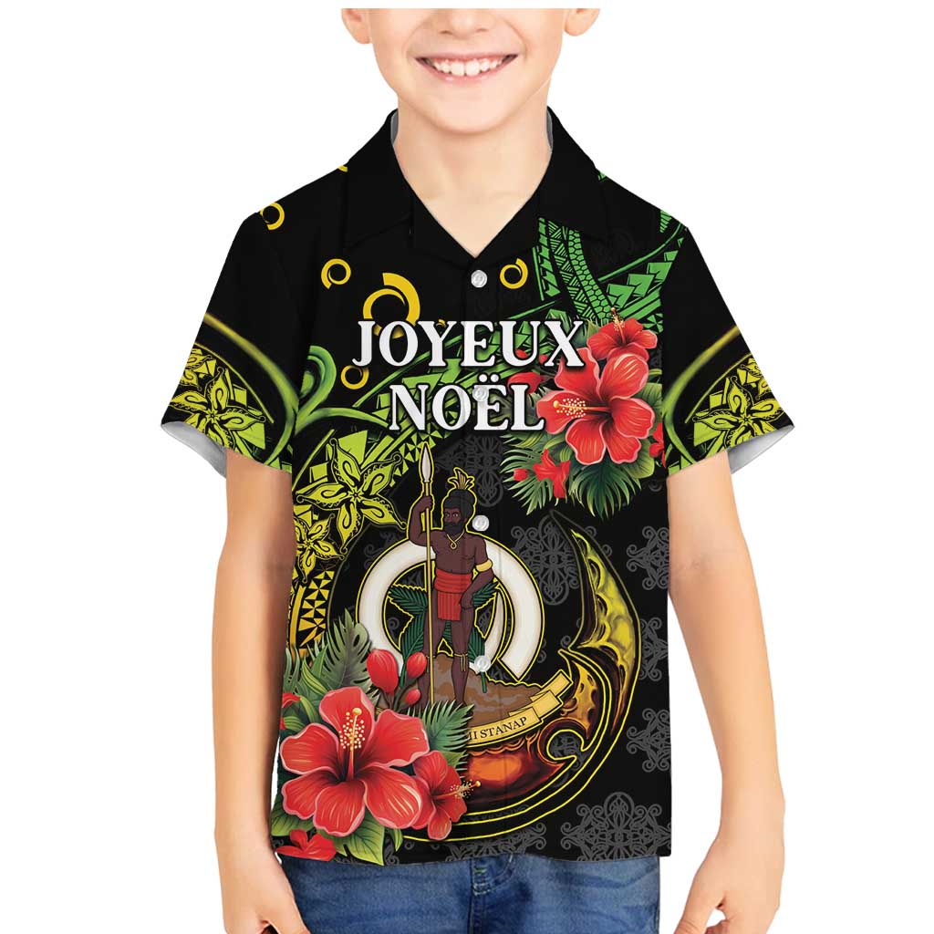 Love Vanuatu Christmas Family Matching Mermaid Dress and Hawaiian Shirt God Yumi Polynesian Tribal Pattern LT05 Son's Shirt Black - Polynesian Pride