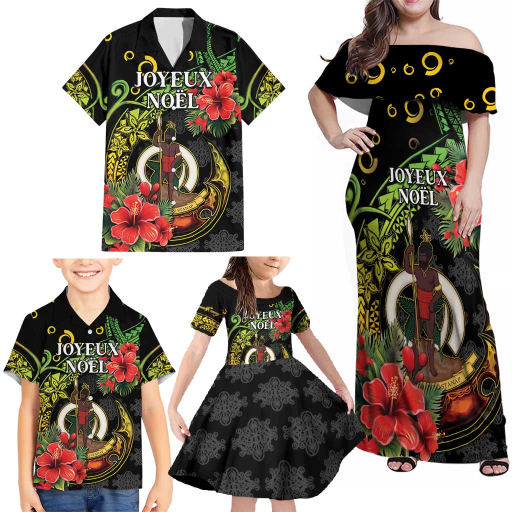 Love Vanuatu Christmas Family Matching Off Shoulder Maxi Dress and Hawaiian Shirt God Yumi Polynesian Tribal Pattern LT05 - Polynesian Pride