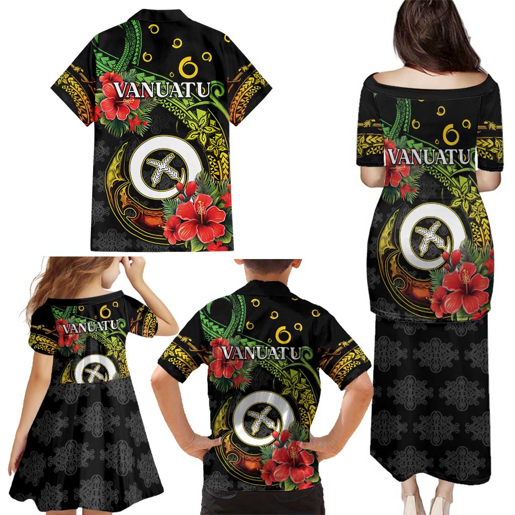 Love Vanuatu Christmas Family Matching Puletasi and Hawaiian Shirt God Yumi Polynesian Tribal Pattern LT05 - Polynesian Pride