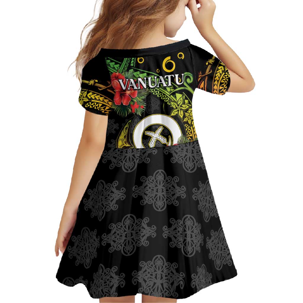 Love Vanuatu Christmas Family Matching Short Sleeve Bodycon Dress and Hawaiian Shirt God Yumi Polynesian Tribal Pattern LT05 - Polynesian Pride