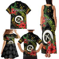 Love Vanuatu Christmas Family Matching Tank Maxi Dress and Hawaiian Shirt God Yumi Polynesian Tribal Pattern LT05 - Polynesian Pride