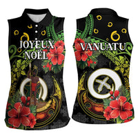 Love Vanuatu Christmas Women Sleeveless Polo Shirt God Yumi Polynesian Tribal Pattern LT05 - Polynesian Pride