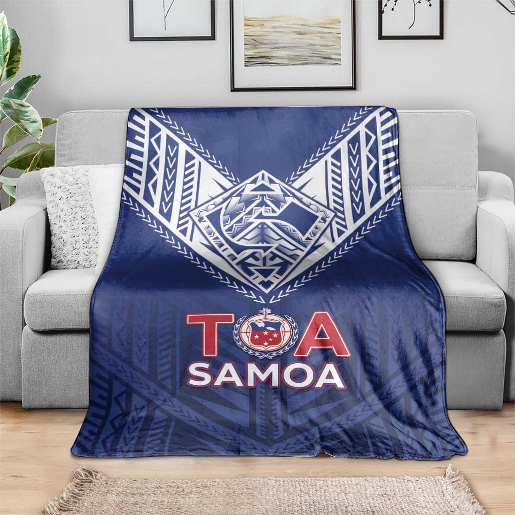 Super Toa Samoa Rugby Blanket Warrior Spirit LT05