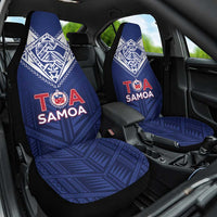 Super Toa Samoa Rugby Car Seat Cover Warrior Spirit LT05 One Size Blue - Polynesian Pride