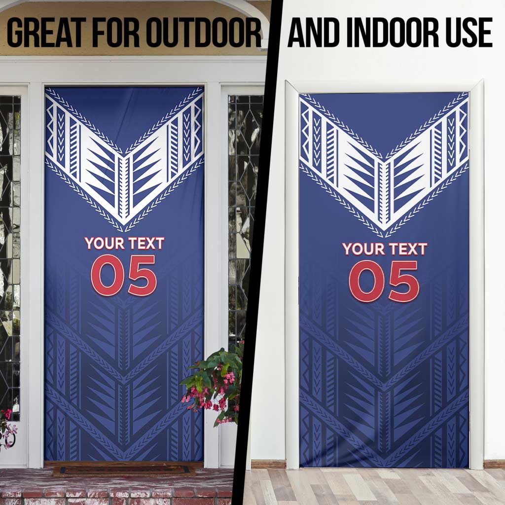 Super Toa Samoa Rugby Custom Door Cover Warrior Spirit LT05