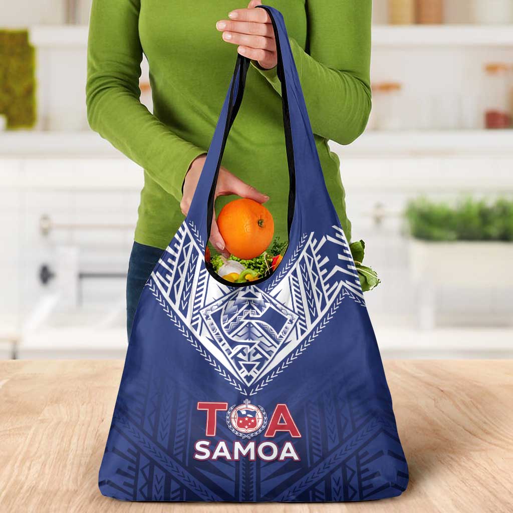 Super Toa Samoa Rugby Grocery Bag Warrior Spirit LT05
