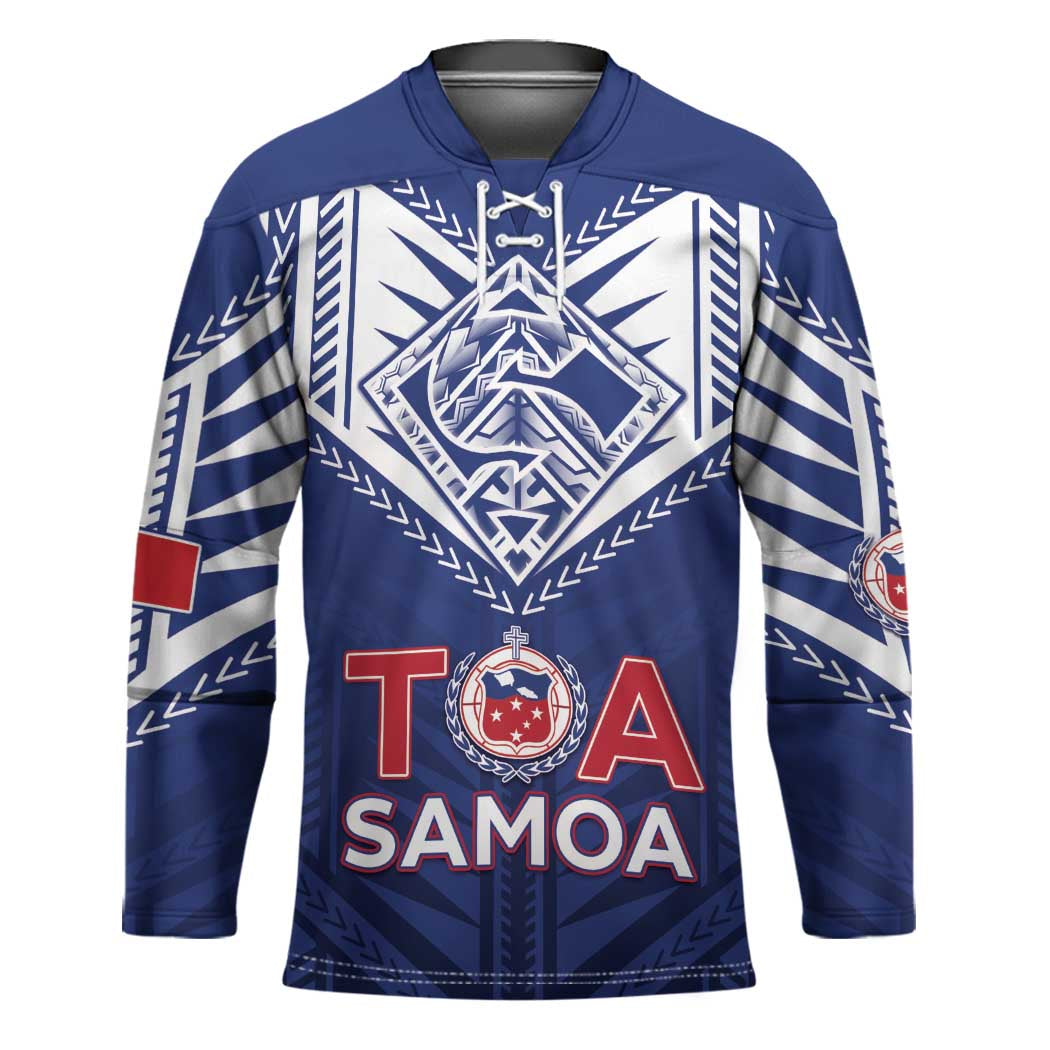 Super Toa Samoa Rugby Custom Hockey Jersey Warrior Spirit LT05
