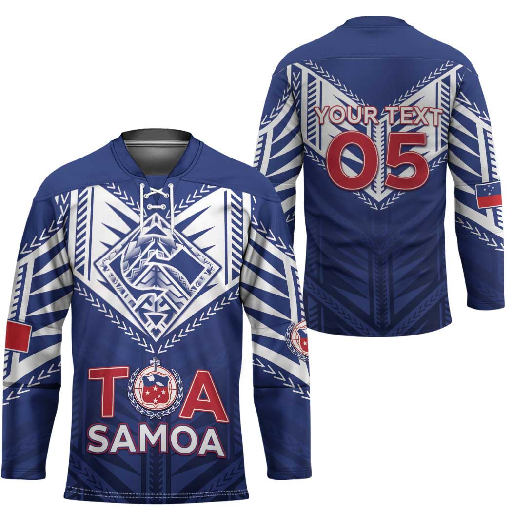 Super Toa Samoa Rugby Custom Hockey Jersey Warrior Spirit LT05