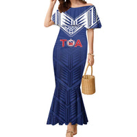 Super Toa Samoa Rugby Custom Mermaid Dress Warrior Spirit LT05