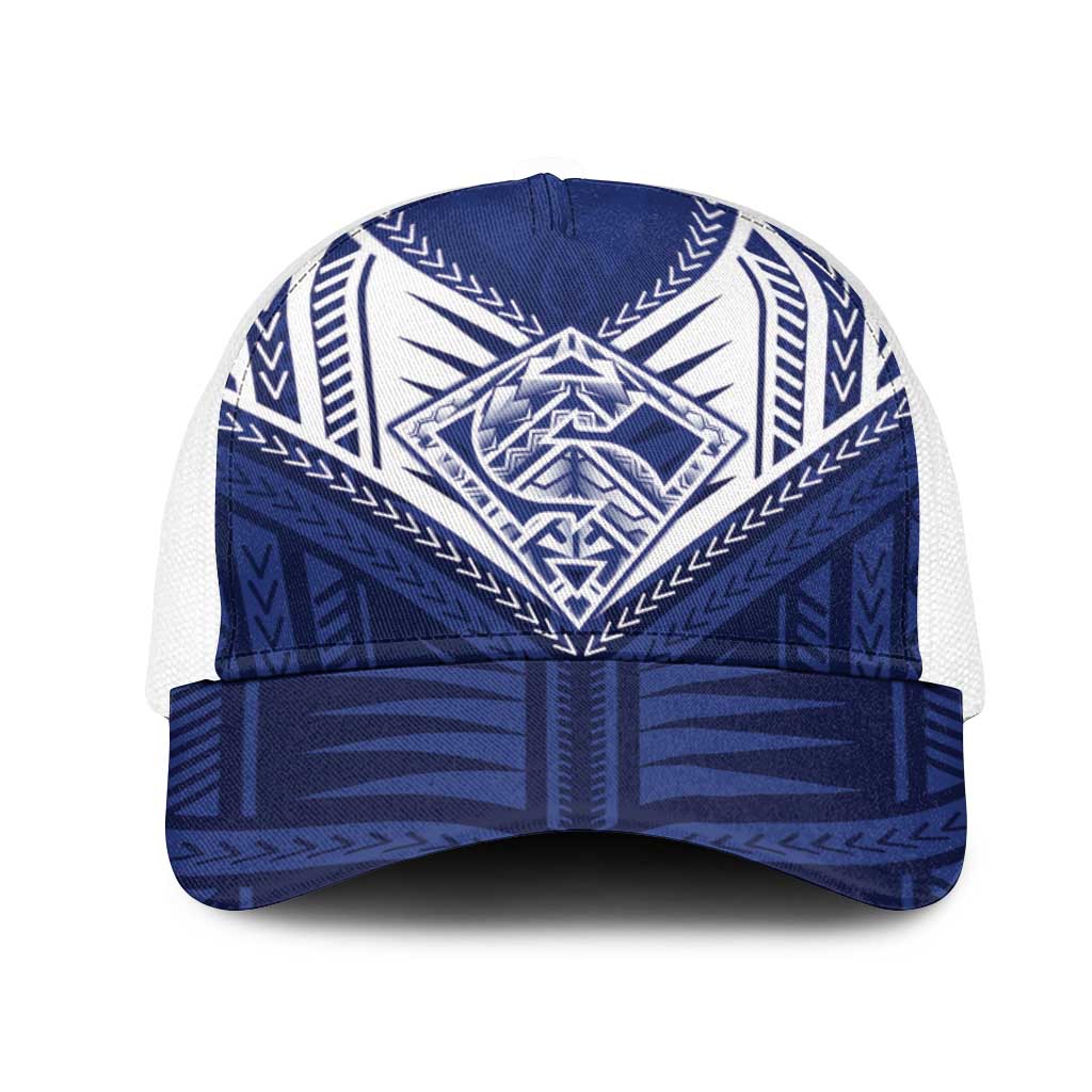 Super Toa Samoa Rugby Mesh Trucker Cap Warrior Spirit - Polynesian Pride