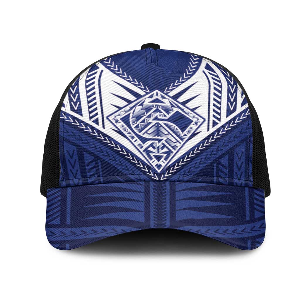 Super Toa Samoa Rugby Mesh Trucker Cap Warrior Spirit - Polynesian Pride