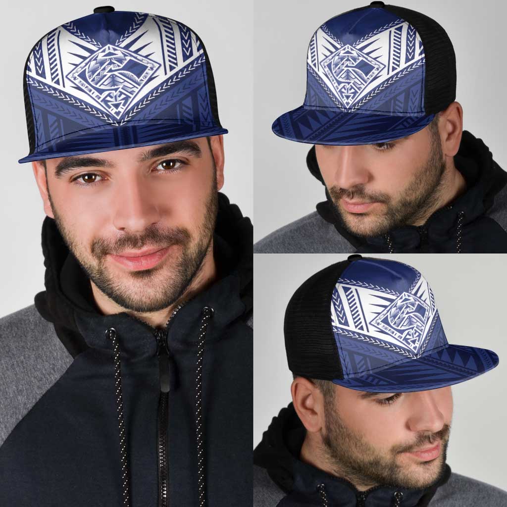 Super Toa Samoa Rugby Mesh Trucker Cap Warrior Spirit - Polynesian Pride