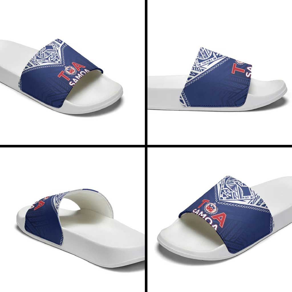 Super Toa Samoa Rugby Slide Sandals Warrior Spirit LT05