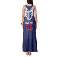 Super Toa Samoa Rugby Custom Tank Maxi Dress Warrior Spirit LT05 - Polynesian Pride
