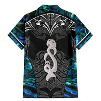 New Zealand Aotearoa Family Matching Mermaid Dress and Hawaiian Shirt Maori Taniwha Paua Shell LT05 - Polynesian Pride