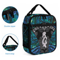 New Zealand Aotearoa Lunch Bag Maori Taniwha Paua Shell LT05 - Polynesian Pride