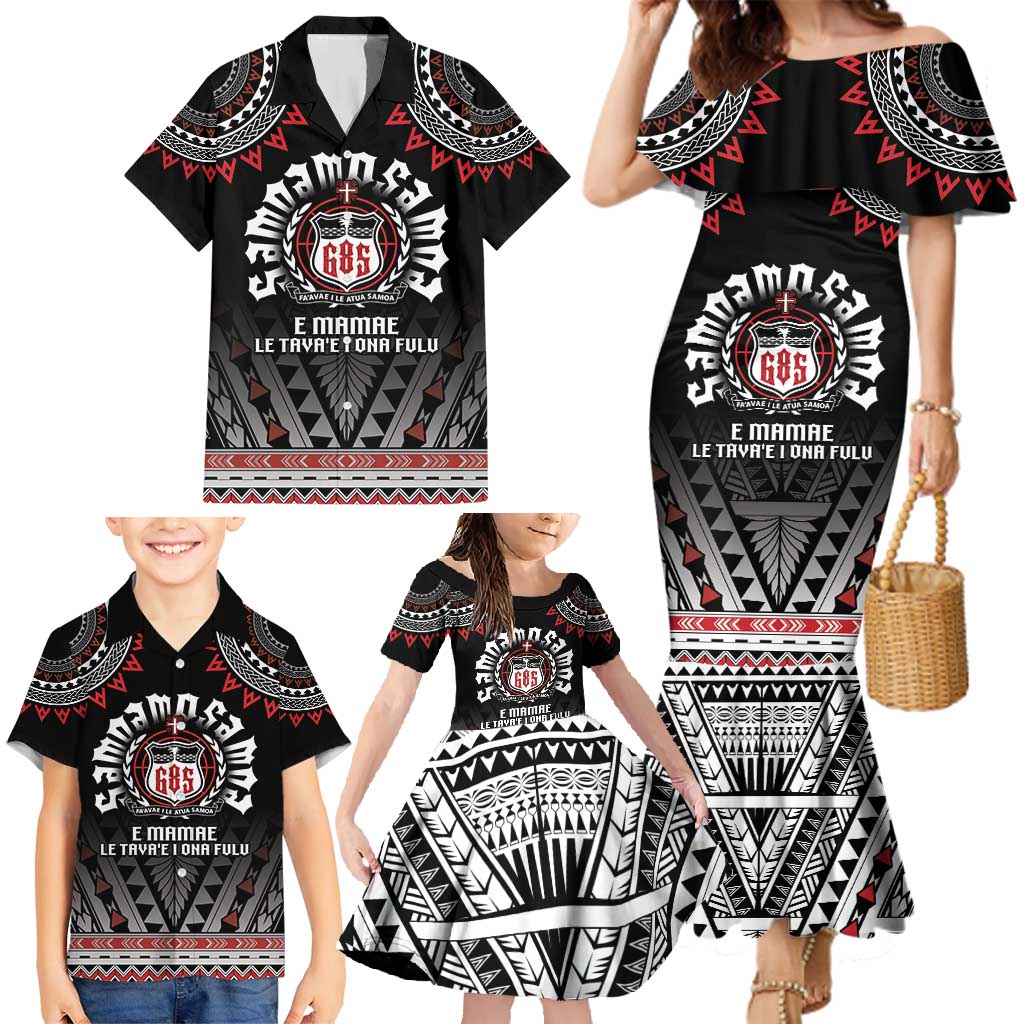 Personalised Samoa Black Saturday Family Matching Mermaid Dress and Hawaiian Shirt Samoa For Samoans LT05 - Polynesian Pride