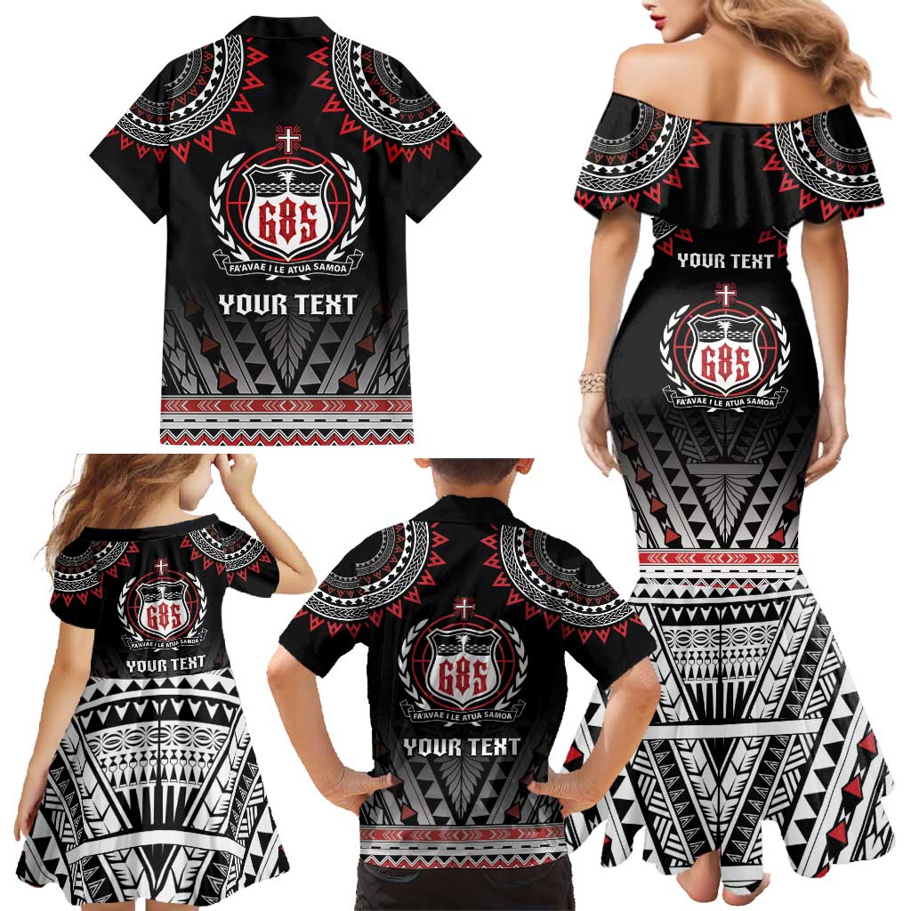 Personalised Samoa Black Saturday Family Matching Mermaid Dress and Hawaiian Shirt Samoa For Samoans LT05 - Polynesian Pride