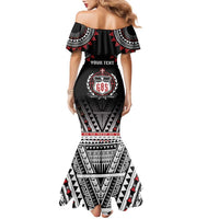 Personalised Samoa Black Saturday Family Matching Mermaid Dress and Hawaiian Shirt Samoa For Samoans LT05 - Polynesian Pride