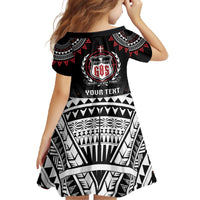 Personalised Samoa Black Saturday Family Matching Off The Shoulder Long Sleeve Dress and Hawaiian Shirt Samoa For Samoans LT05 - Polynesian Pride
