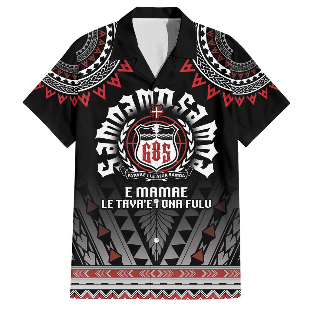 Personalised Samoa Black Saturday Family Matching Short Sleeve Bodycon Dress and Hawaiian Shirt Samoa For Samoans LT05 Dad's Shirt - Short Sleeve Black - Polynesian Pride
