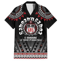 Personalised Samoa Black Saturday Family Matching Short Sleeve Bodycon Dress and Hawaiian Shirt Samoa For Samoans LT05 Dad's Shirt - Short Sleeve Black - Polynesian Pride