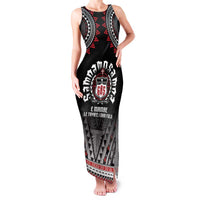 Personalised Samoa Black Saturday Family Matching Tank Maxi Dress and Hawaiian Shirt Samoa For Samoans