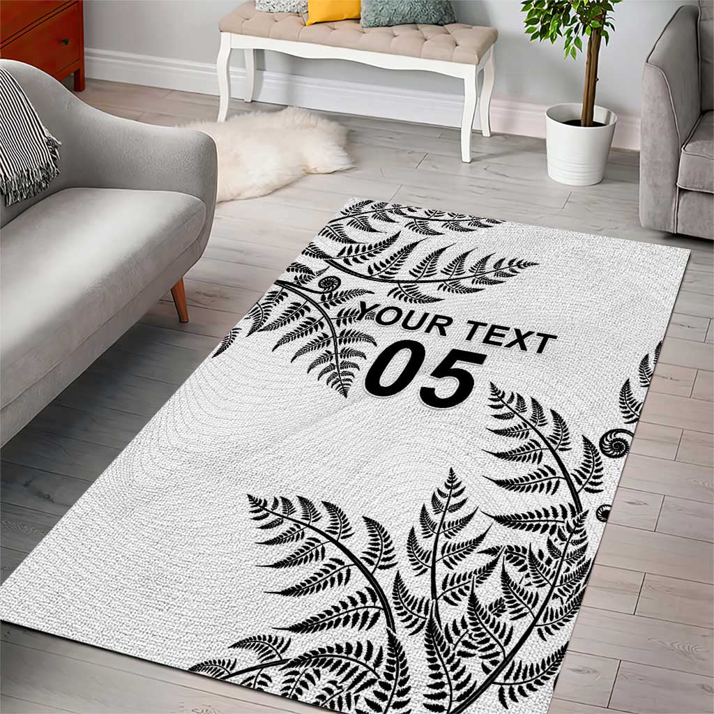 Custom New Zealand Football Area Rug Aotearoa Pride - Polynesian Pride