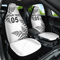 Custom New Zealand Football Car Seat Cover Aotearoa Pride LT05 One Size White - Polynesian Pride
