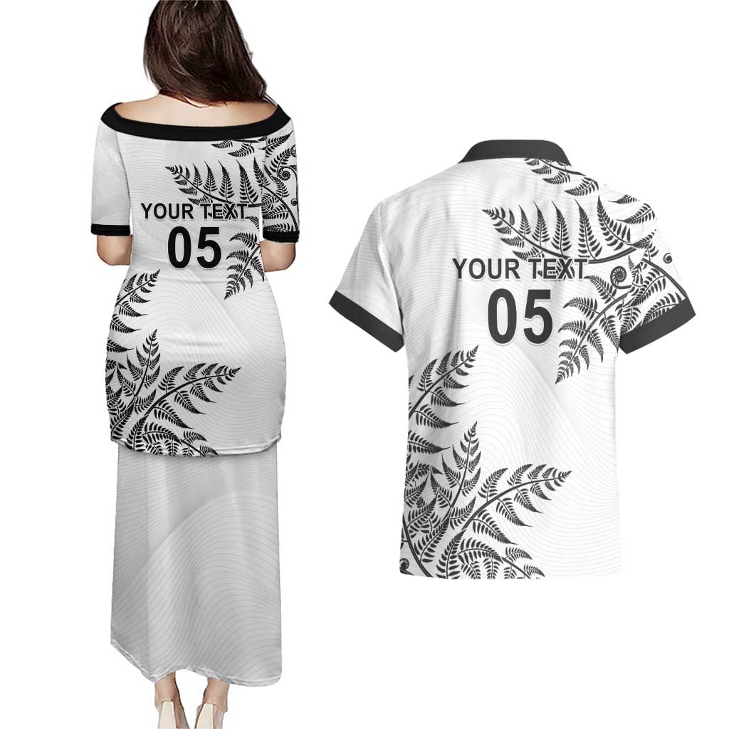 Custom New Zealand Football Couples Matching Puletasi and Hawaiian Shirt Aotearoa Pride LT05 - Polynesian Pride