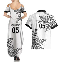 Custom New Zealand Football Couples Matching Summer Maxi Dress and Hawaiian Shirt Aotearoa Pride LT05 - Polynesian Pride