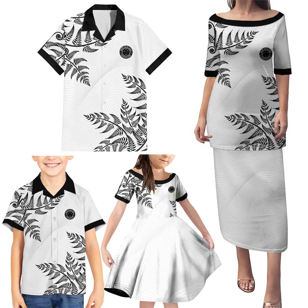 Custom New Zealand Football Family Matching Puletasi and Hawaiian Shirt Aotearoa Pride LT05 - Polynesian Pride