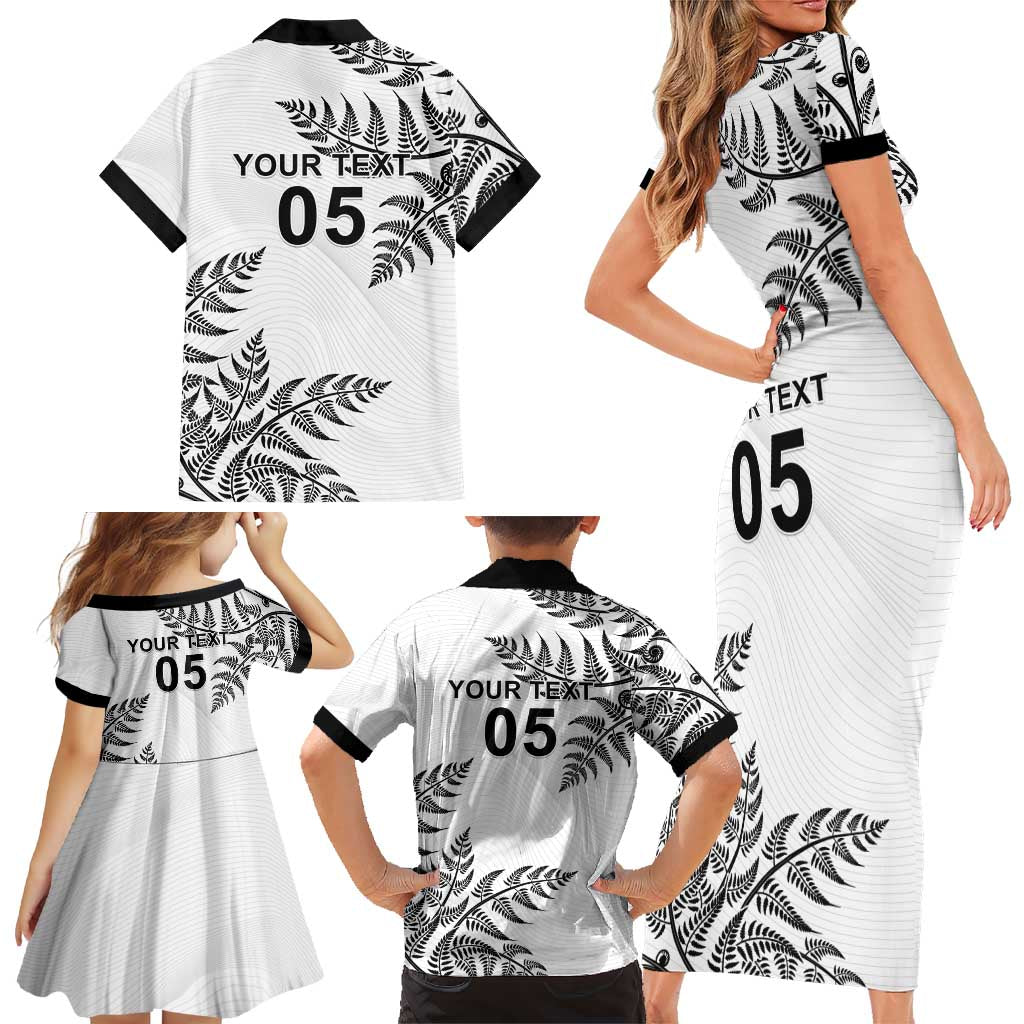 Custom New Zealand Football Family Matching Short Sleeve Bodycon Dress and Hawaiian Shirt Aotearoa Pride LT05 - Polynesian Pride
