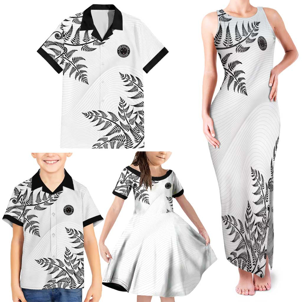 Custom New Zealand Football Family Matching Tank Maxi Dress and Hawaiian Shirt Aotearoa Pride LT05 - Polynesian Pride