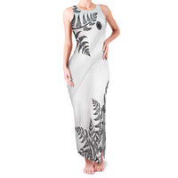 Custom New Zealand Football Family Matching Tank Maxi Dress and Hawaiian Shirt Aotearoa Pride LT05 Mom's Dress White - Polynesian Pride