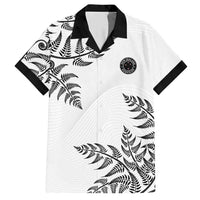 Custom New Zealand Football Hawaiian Shirt Aotearoa Pride LT05 White - Polynesian Pride
